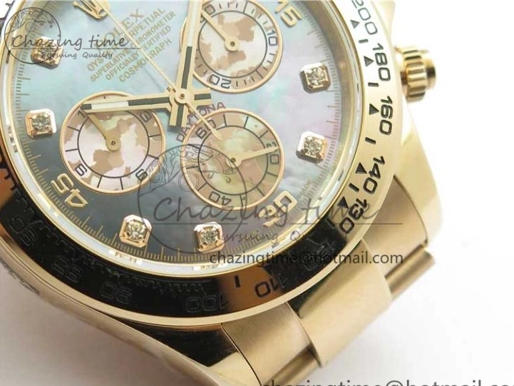 MiroTime 0330 Daytona 116520 RG UBF Best Edition Ice Blue MOP Crystal Markers Dial on RG Bracelet A Classic 2941